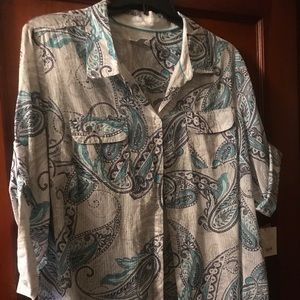 CROFT AND BARROW women’s button down shirt